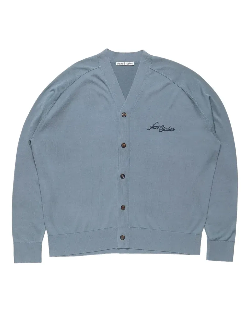 Acne Studios Cardigan mit V-Ausschnitt - Blau Blau
