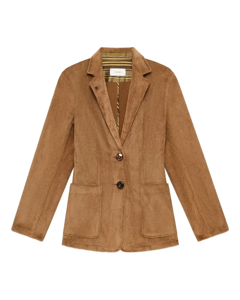 Maliparmi corduroy-velvet patch-pocket blazer - Braun Braun