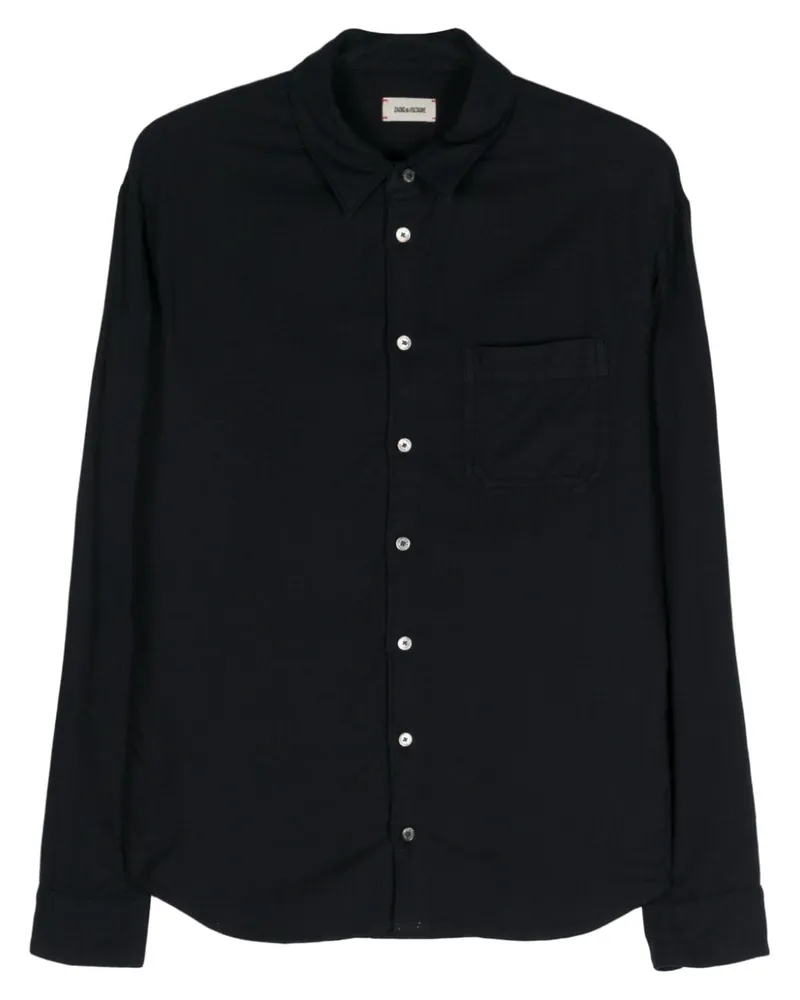Zadig & Voltaire Langärmeliges Tyrona Hemd - Blau Blau