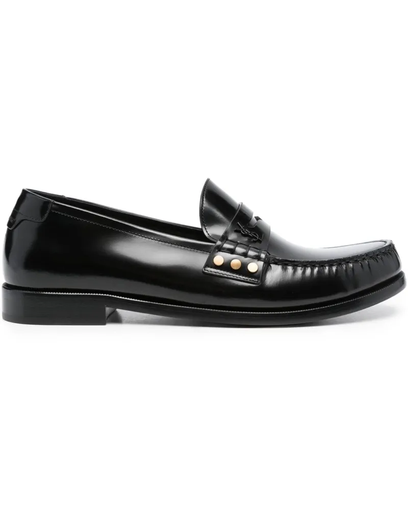 Saint Laurent Loafer mit mandelförmiger Kappe - Schwarz Schwarz
