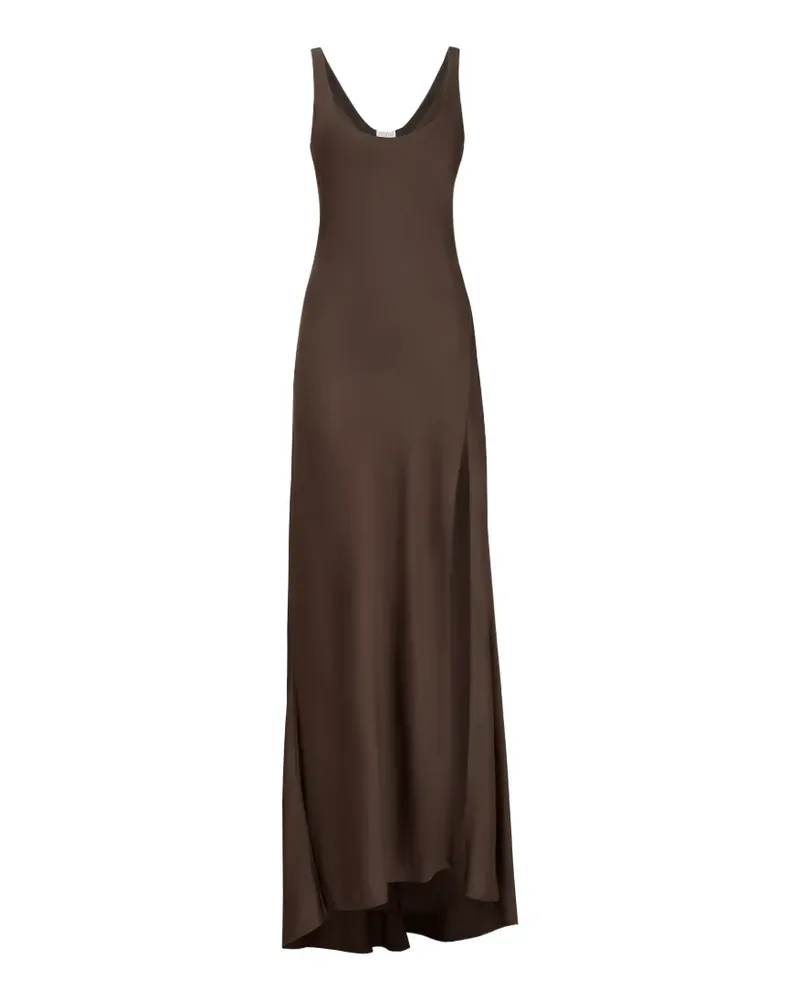 Brunello Cucinelli satin long dress - Braun Braun