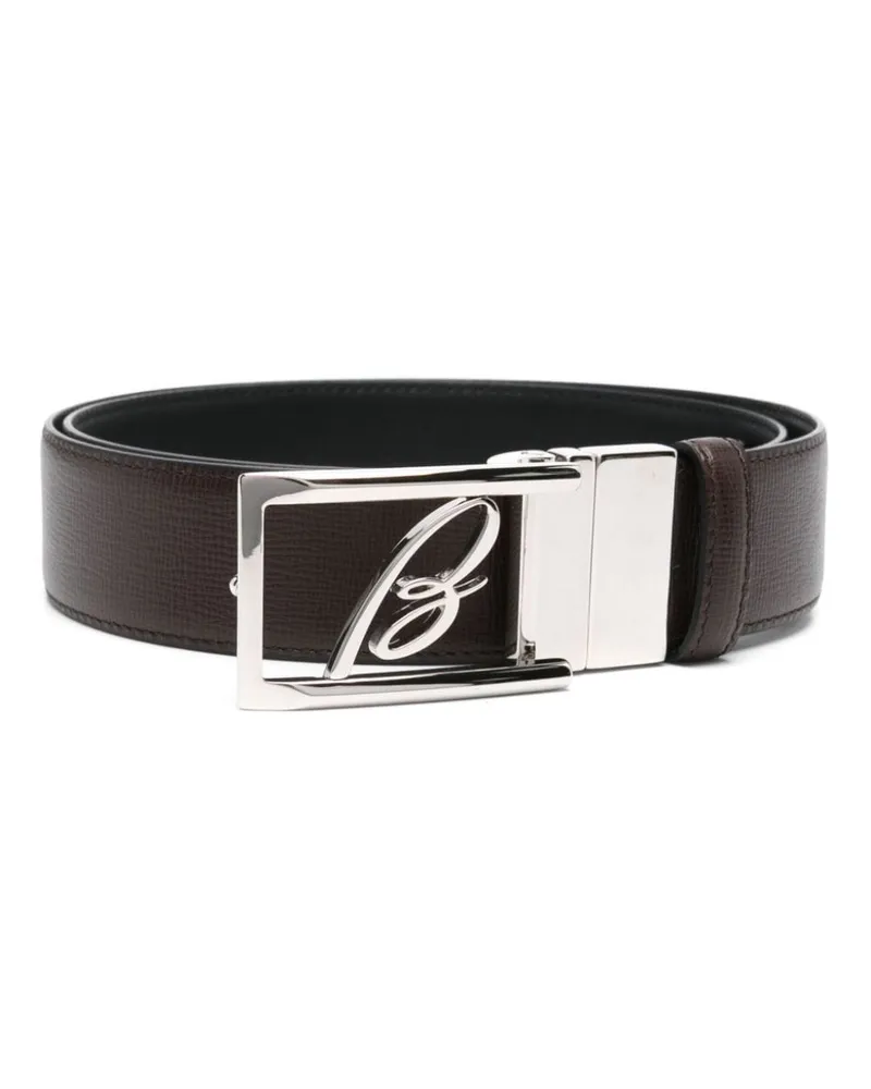 Brioni Gürtel mit B-Logo-Schnalle - Braun Braun