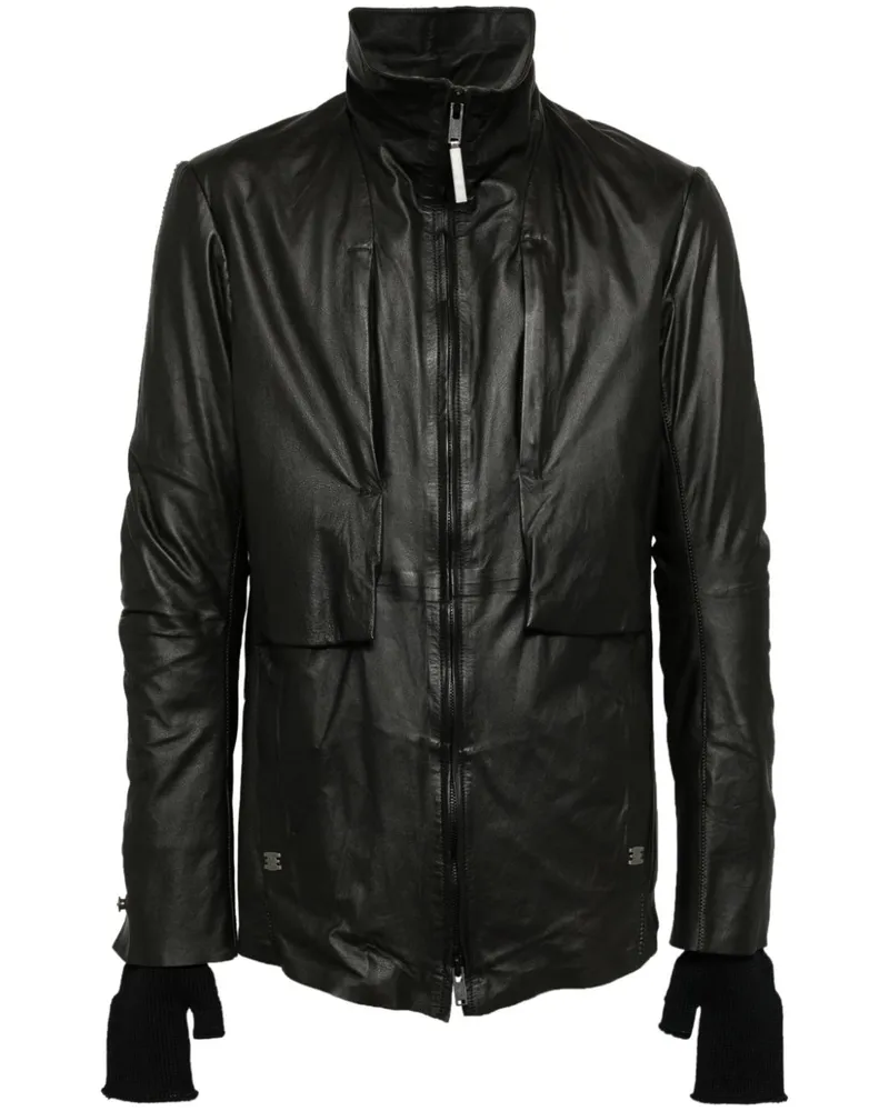 Isaac Sellam Disruptif Lederjacke - Schwarz Schwarz
