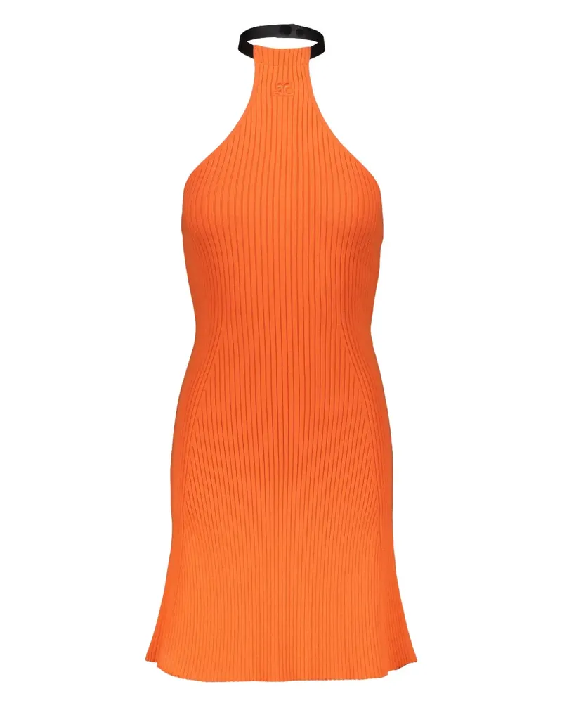 Courrèges Neckholder-Kleid - Orange Orange