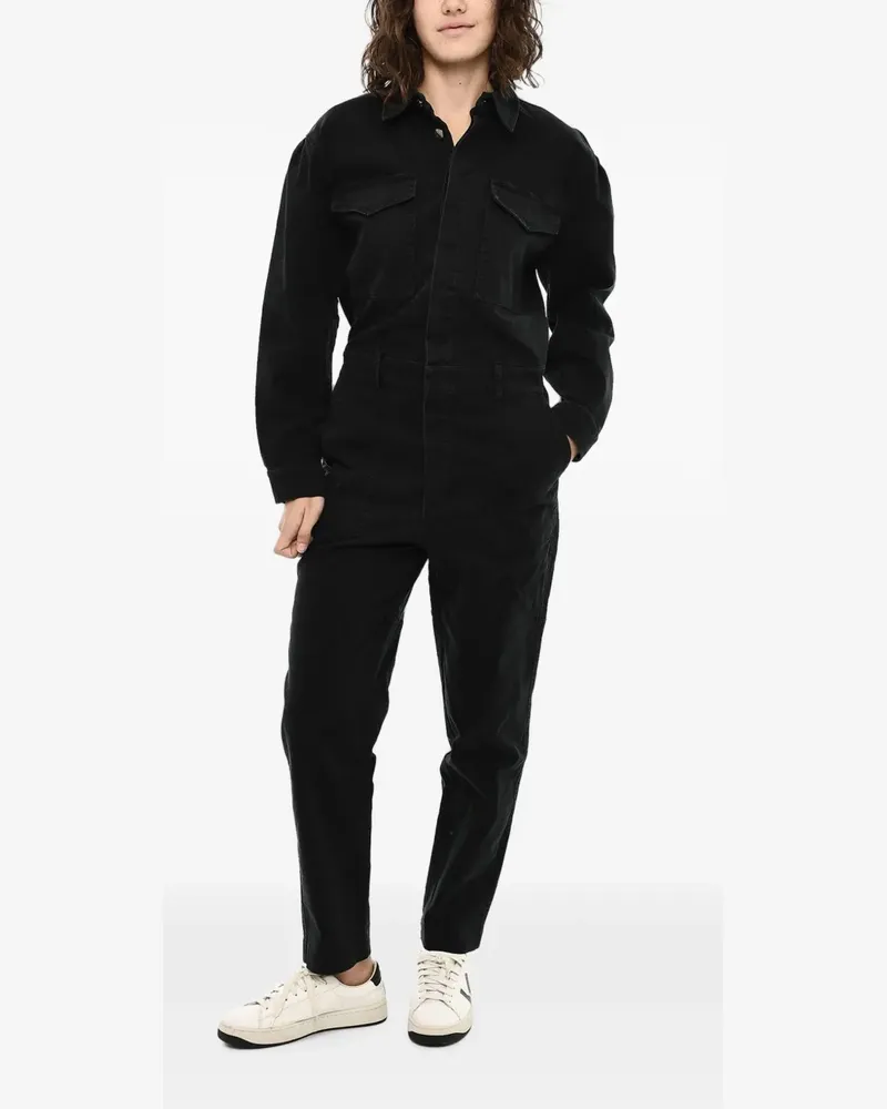 Woolrich long-sleeve jumpsuit - Schwarz Schwarz