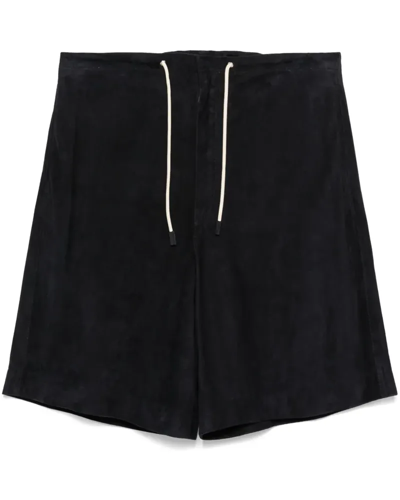 Emporio Armani Shorts aus Wildleder - Blau Blau