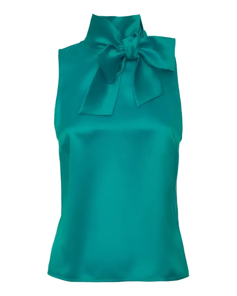 Loretta Caponi Diaspro tie-neck top - Grün Grün