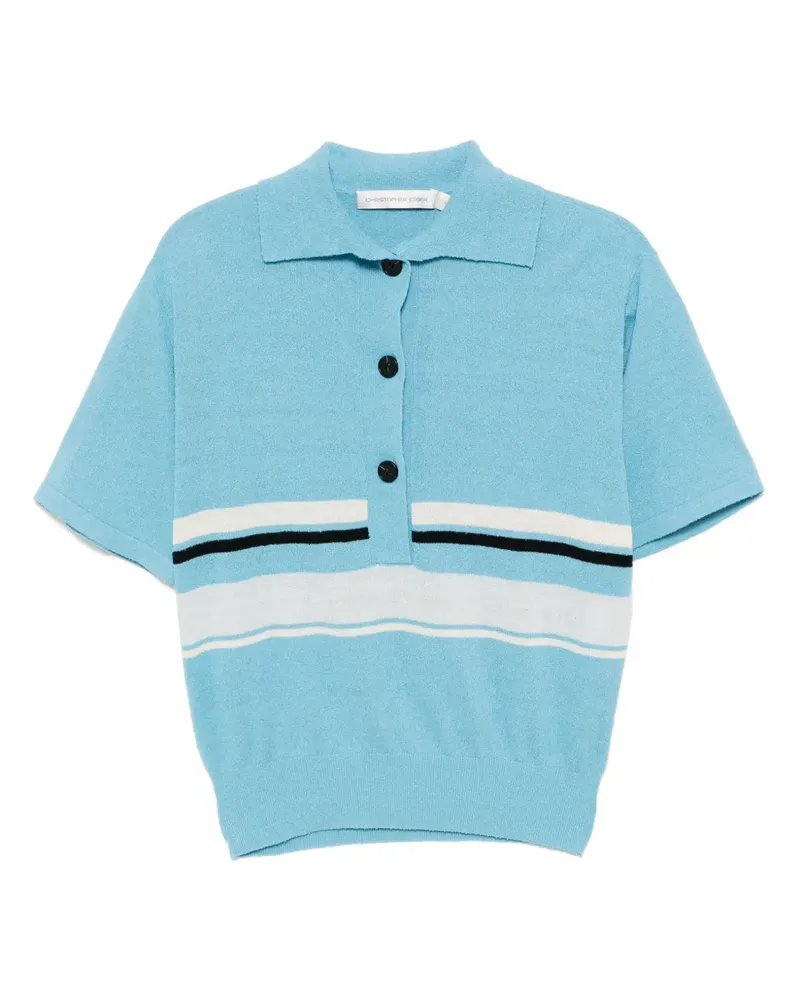 Christopher Esber Straccio Poloshirt - Blau Blau