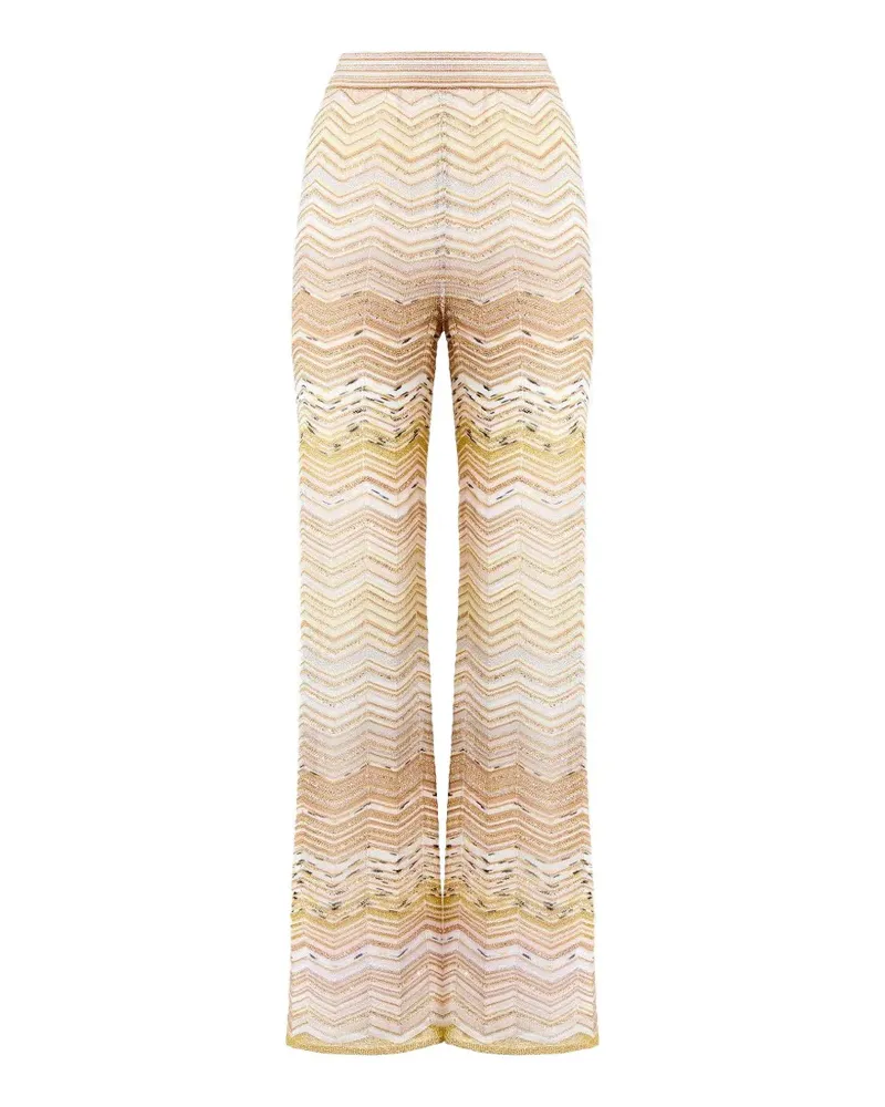 Missoni Hose mit Chevron-Muster - Nude Nude