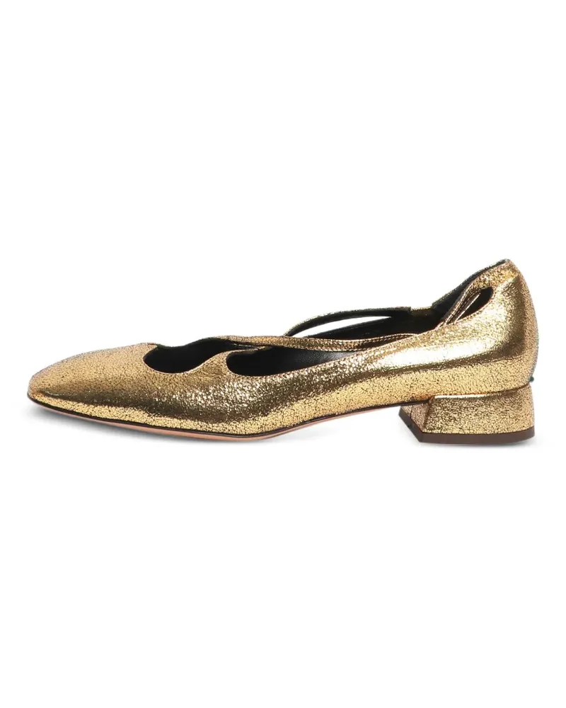 A.BOCCA Pumps mit eckiger Kappe - Gold Gold