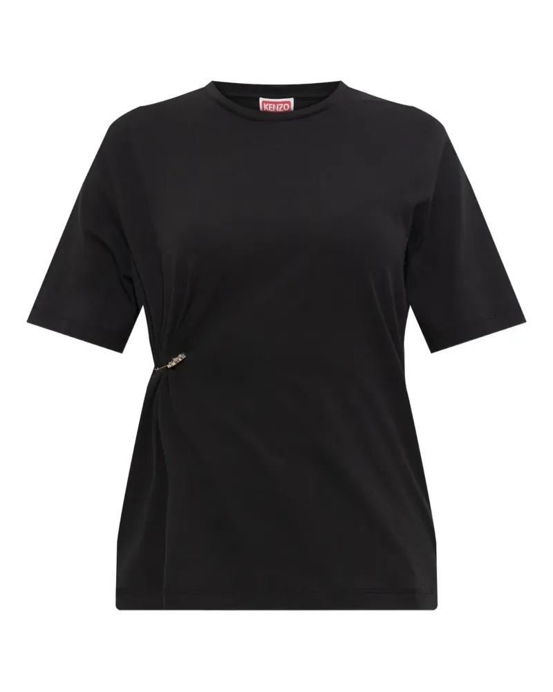 Kenzo T-Shirt mit Sicherheitsnadel - Schwarz Schwarz
