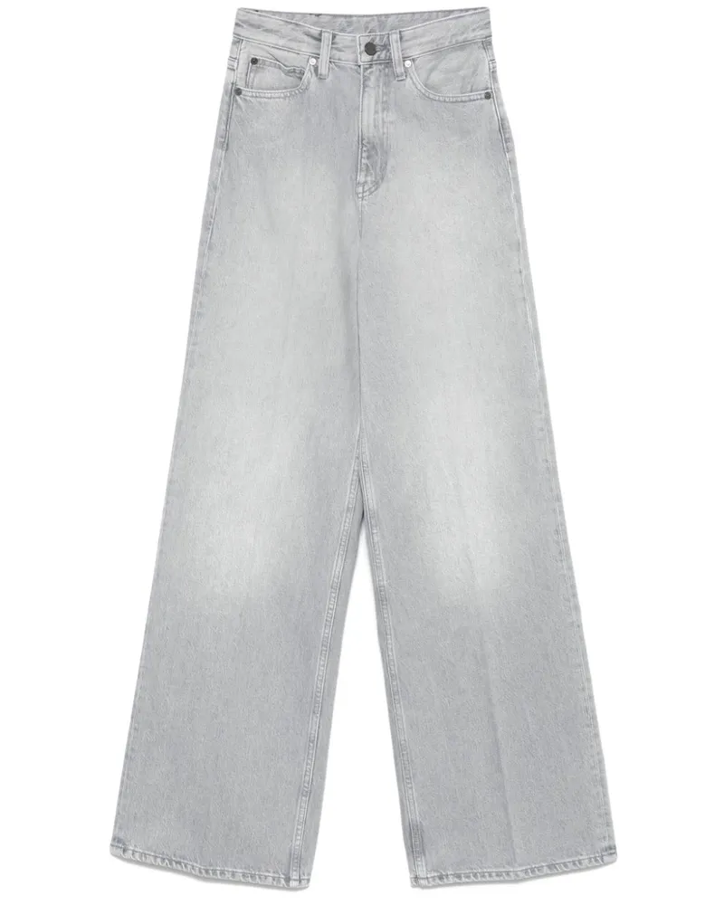 Calvin Klein Weite High-Rise-Jeans - Grau Grau