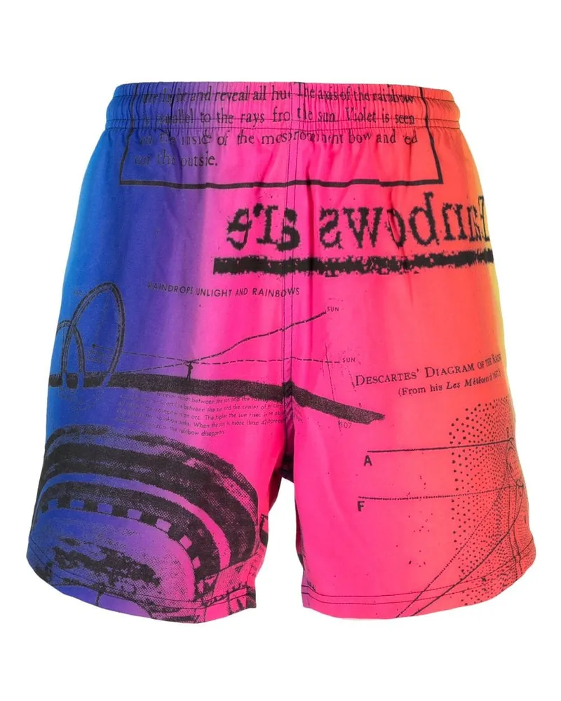 MSFTSrep Badeshorts mit Farbverlauf-Optik Blau