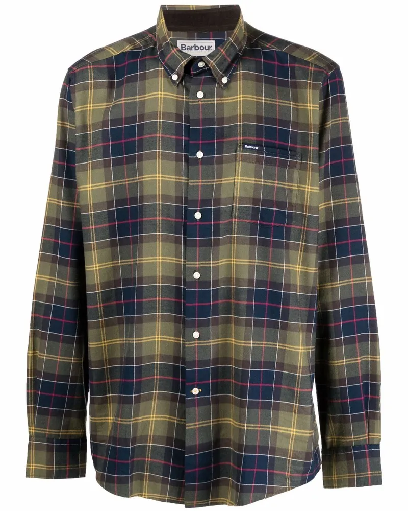 Barbour Hemd mit Schottenkaromuster - Grün Grün