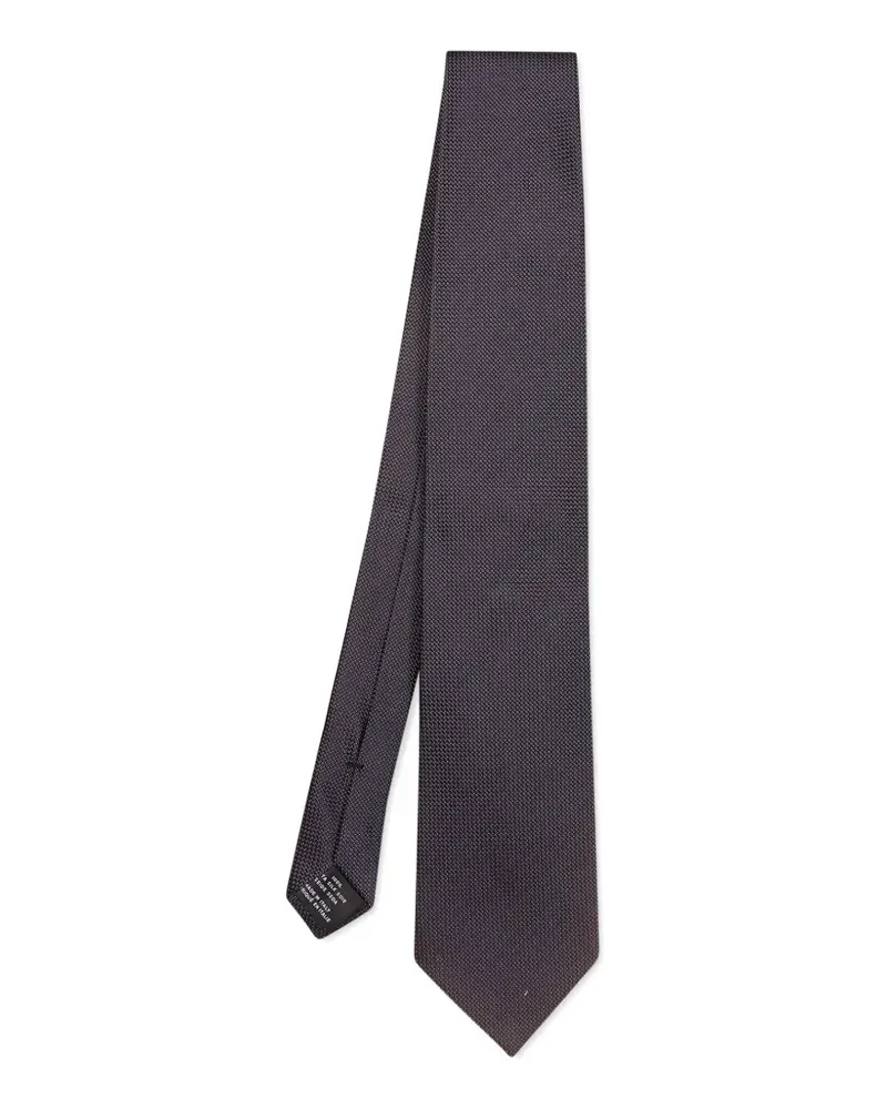 Tom Ford Seidenkrawatte mit Mikro-Muster - Violett Violett