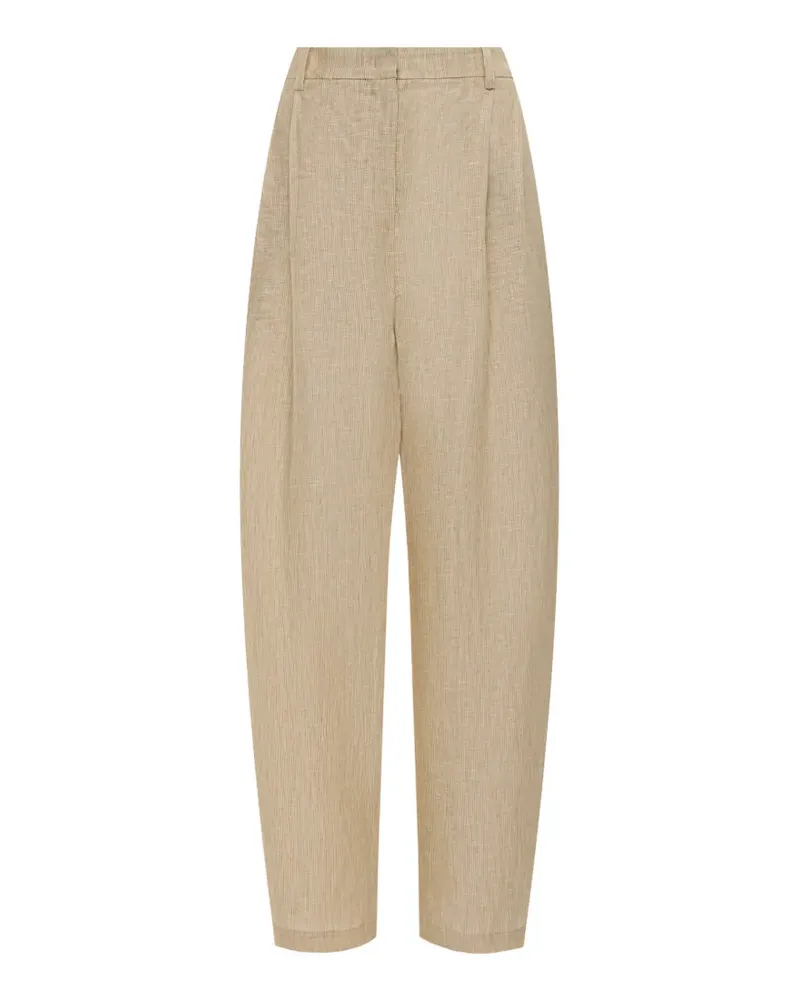12 STOREEZ Gelato Tapered-Hose mit Falten - Nude Nude