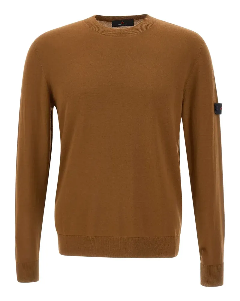 Peuterey Pullover mit Logo-Patch - Braun Braun