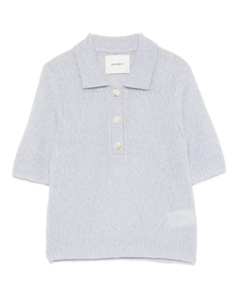 Lisa Yang Masy short-sleeve polo top - Blau Blau