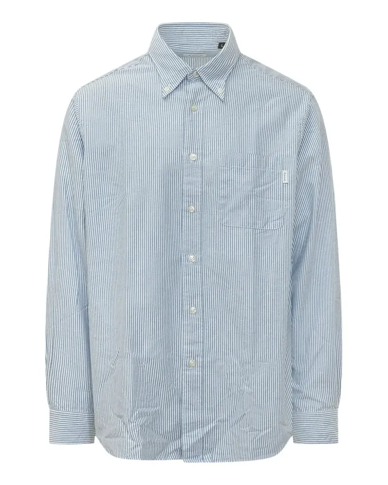 Amish stripe-print button-down shirt - Weiß Weiß