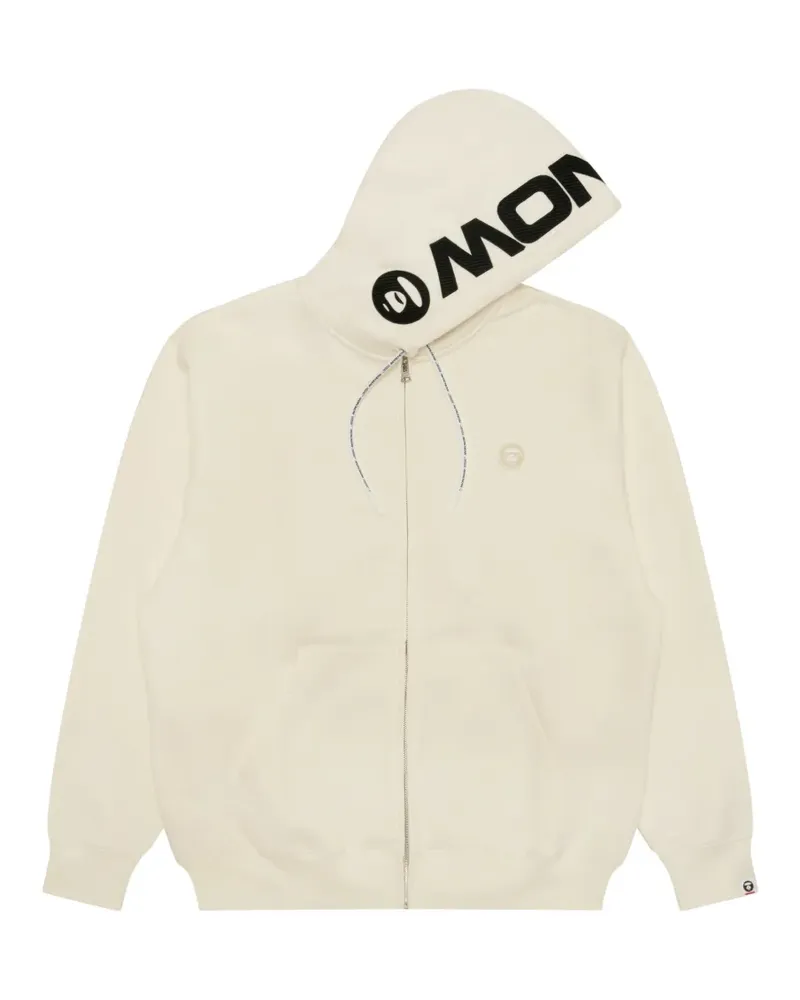 BAPE Kapuzenjacke mit Logo-Print - Nude Nude