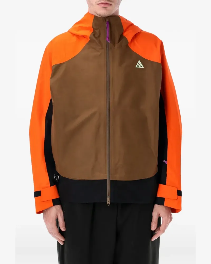 Nike hooded colour-block skiwear - Braun Braun