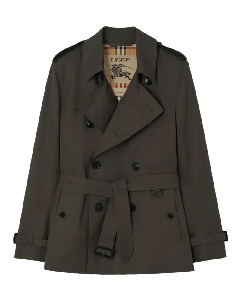 Burberry Extrakurzer Kensington Trenchcoat aus tropischem Gabardine - Grau Grau
