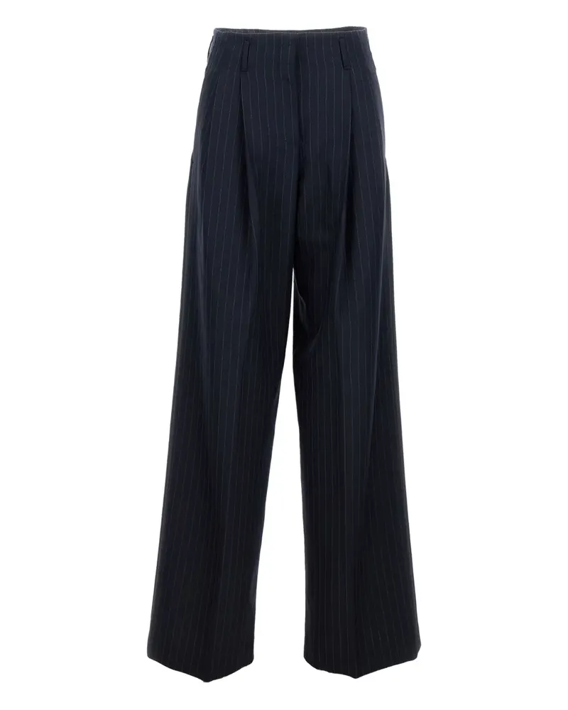 Golden Goose Bundfaltenhose mit Nadelstreifen - Blau Blau