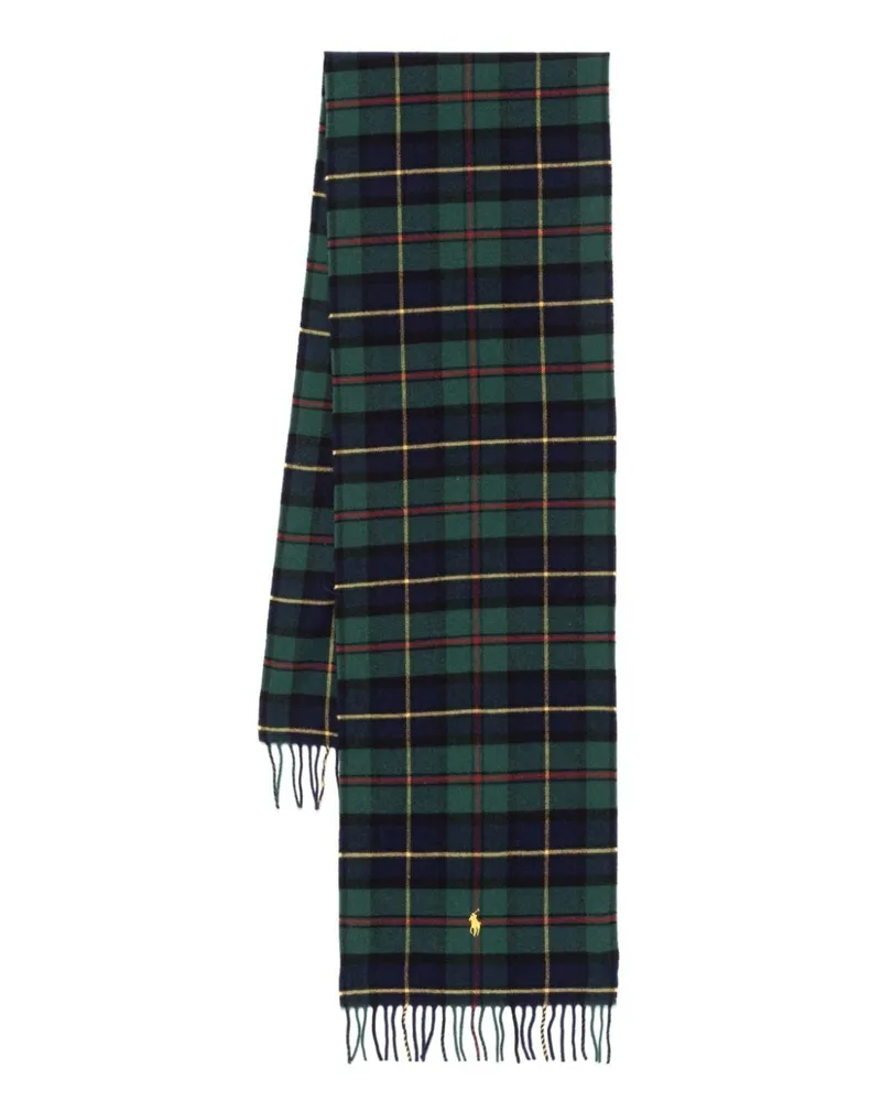 Ralph Lauren Schal mit Schottenkaromuster - Blau Blau