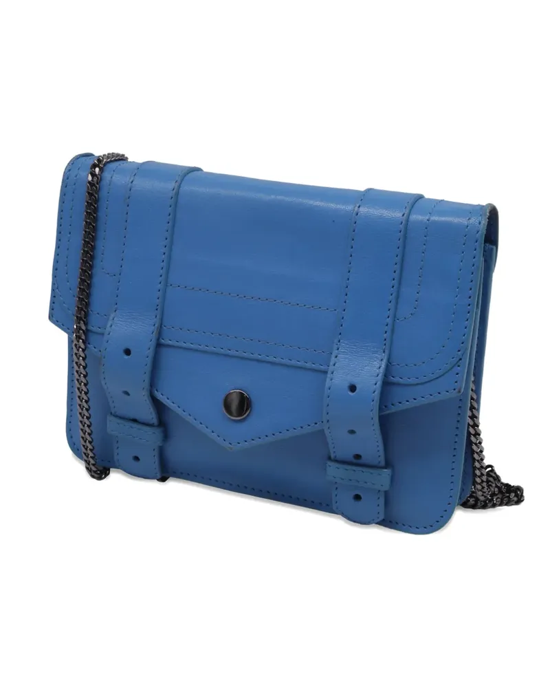 Proenza Schouler large PS1 leather chain wallet - Blau Blau