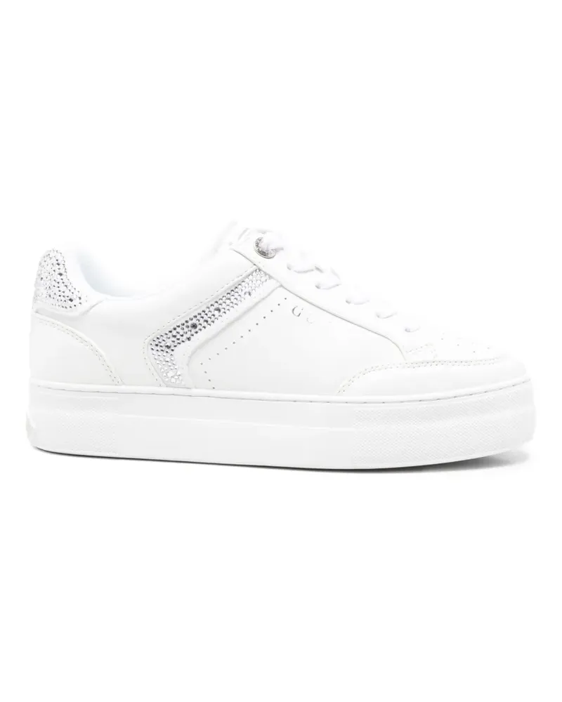 Guess Sneakers mit Strass - Weiß Weiß