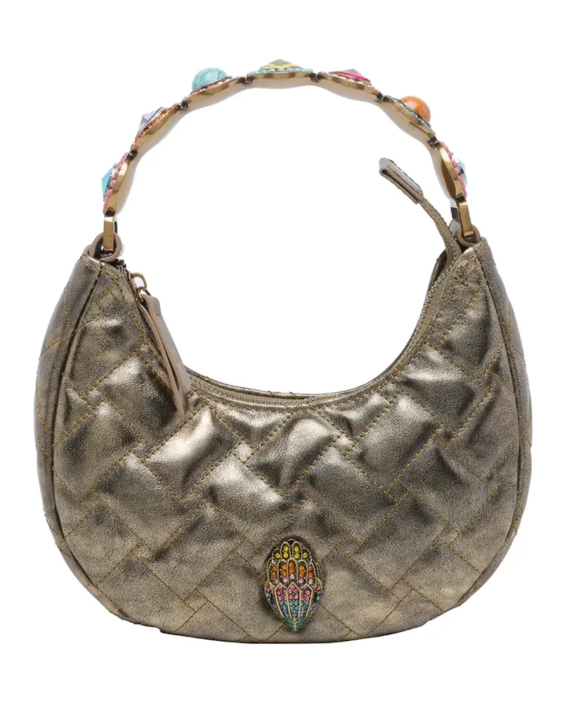 Kurt Geiger Octavia Moon quilted shoulder bag - Gold Gold
