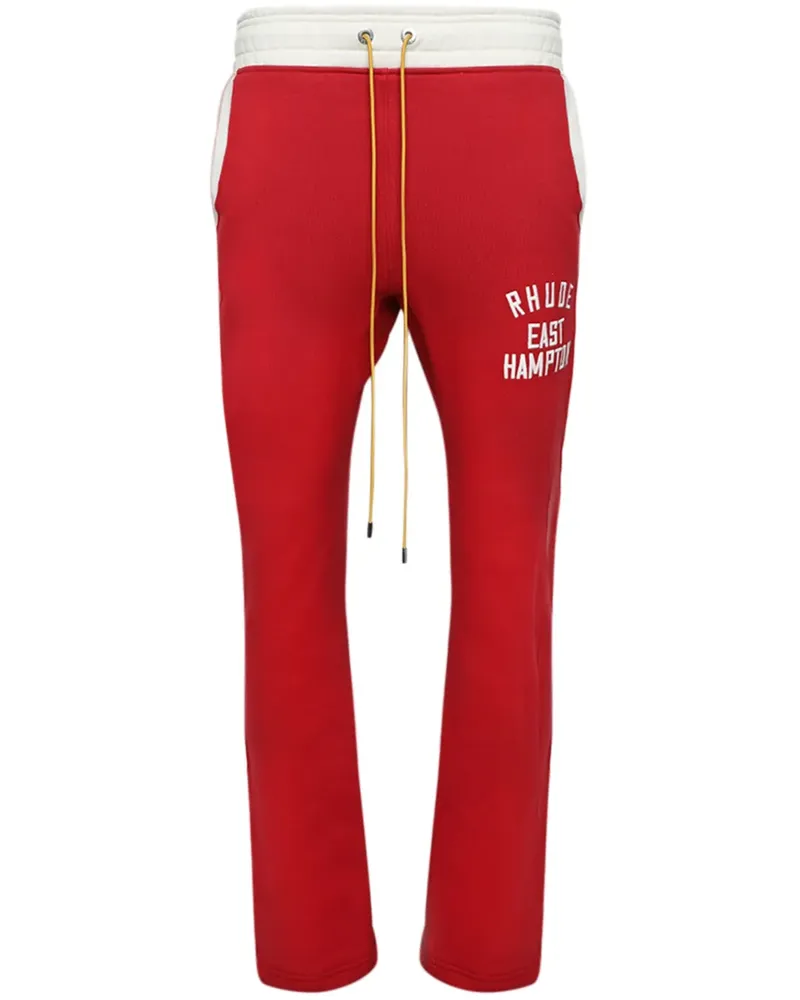 RHUDE Jogginghose mit Logo-Print - Rot Rot