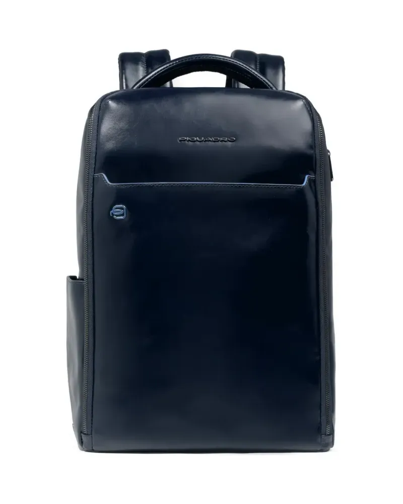 Piquadro logo-plaque backpack - Blau Blau