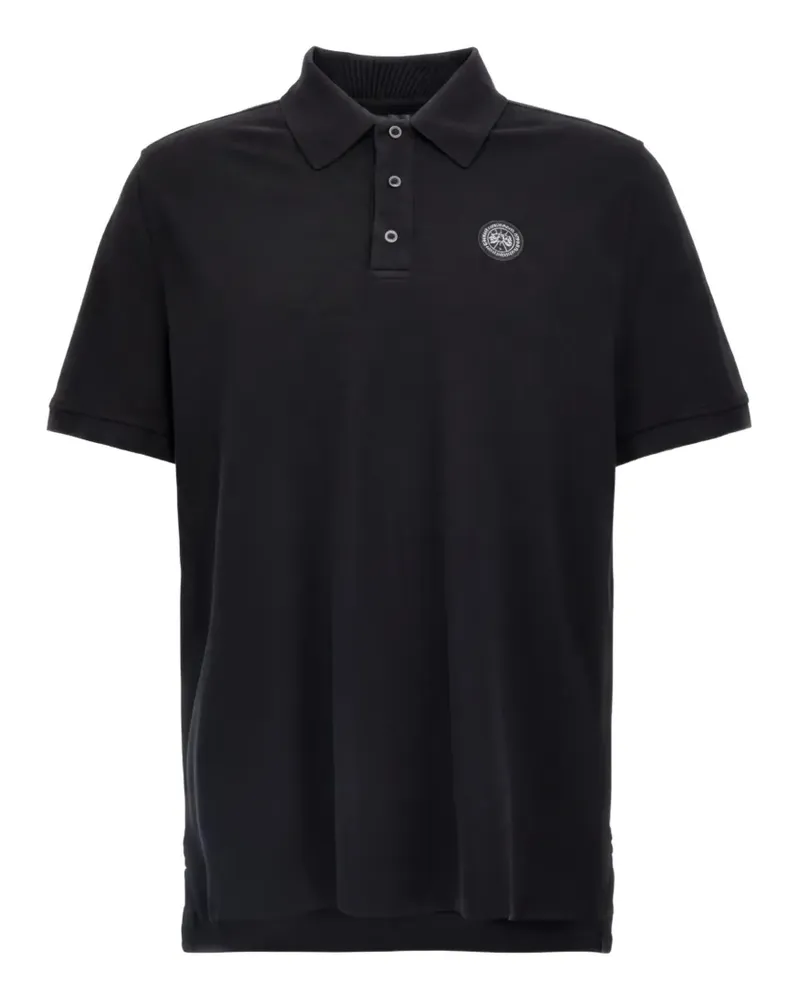 Canada Goose Poloshirt mit Logo-Patch - Schwarz Schwarz