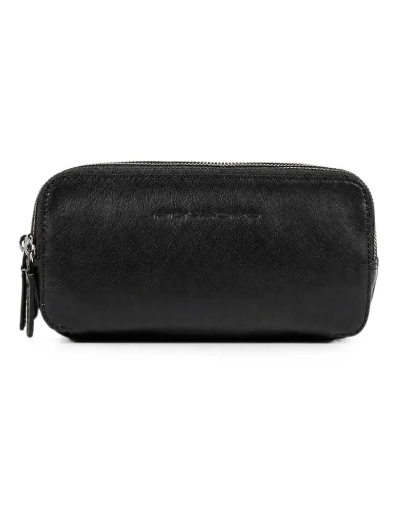 Piquadro Clutch mit Reißverschluss - Schwarz Schwarz