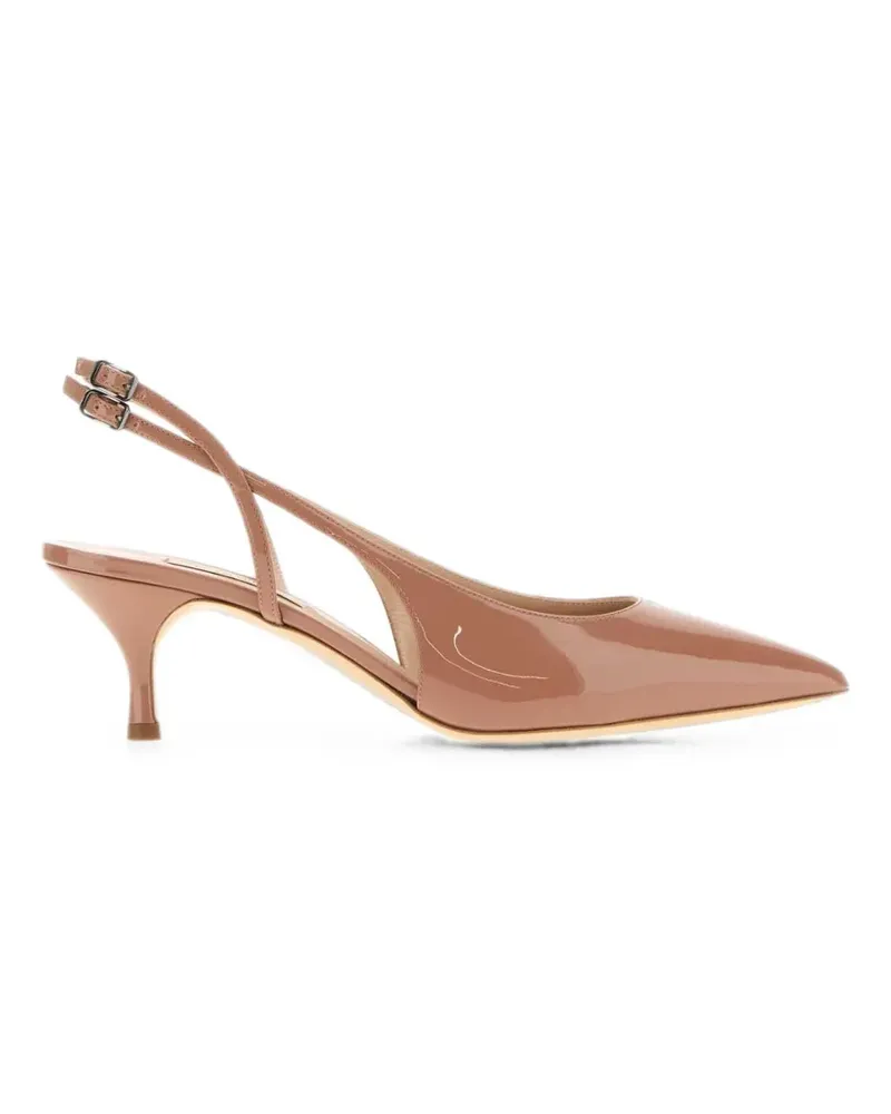 Casadei Giulia Pumps aus Lackleder - Nude Nude