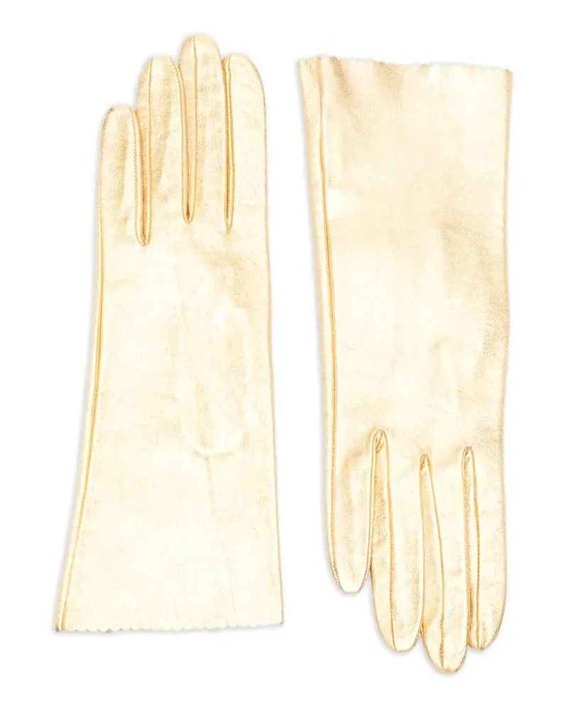 Manokhi scalloped gloves - Gold Gold