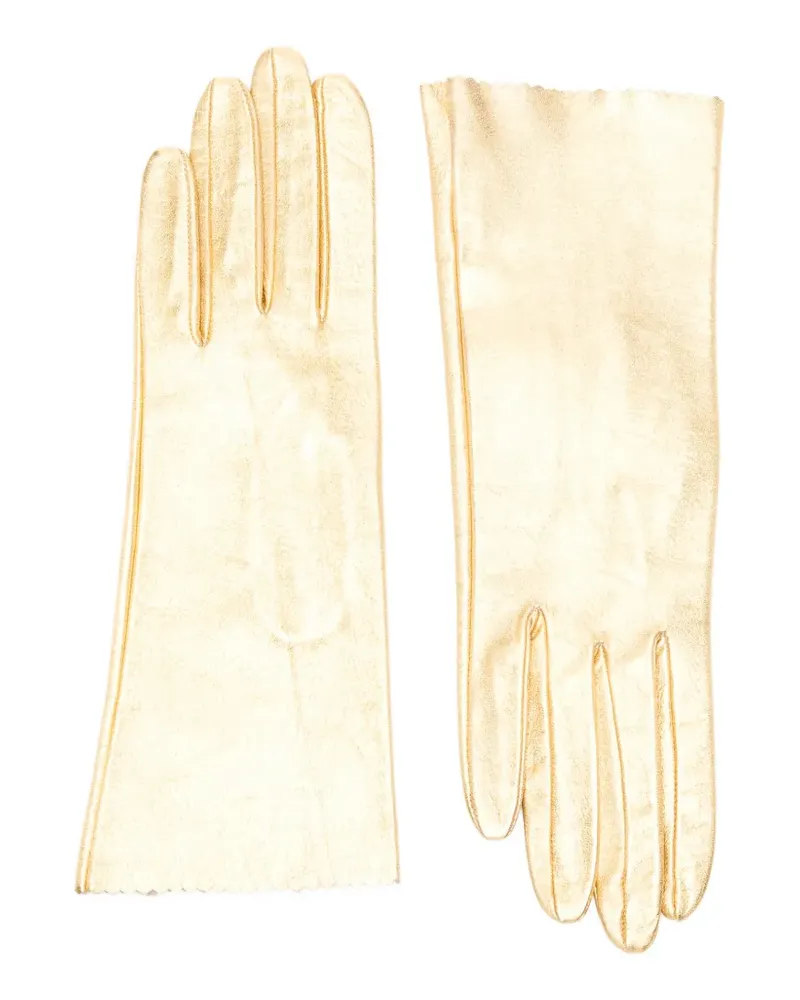 Manokhi scalloped gloves - Gold Gold