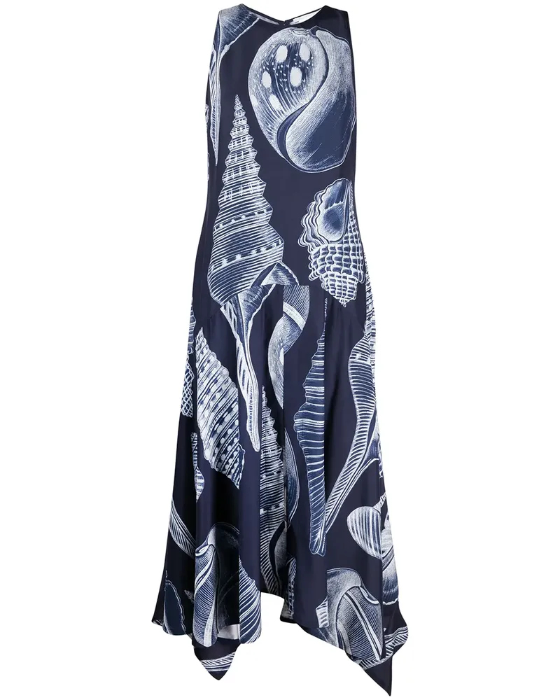 Stella McCartney Anabelle Maxikleid mit Print - Blau Blau