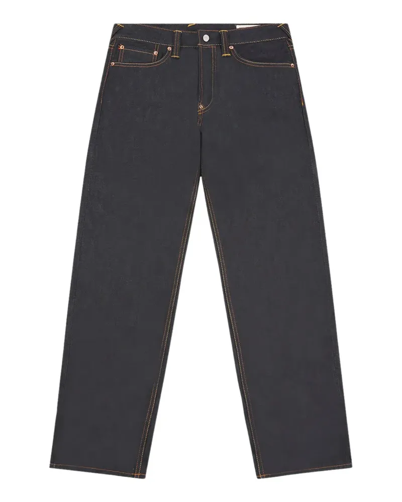 Evisu Daicock Wide-Leg-Jeans mit Print - Blau Blau