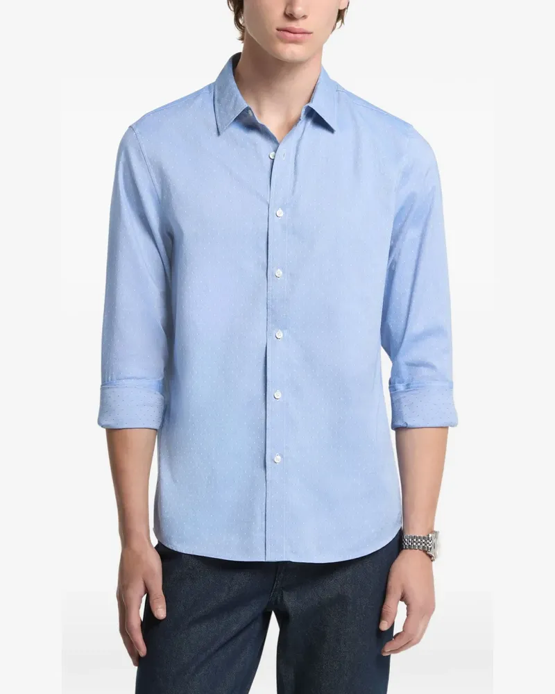 Michael Kors Klassisches Hemd mit Print - Blau Blau