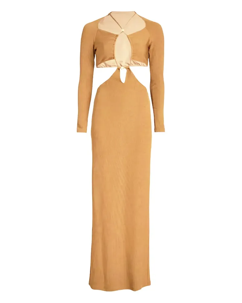 Pat Bo embellished cut-out maxi dress - Braun Braun