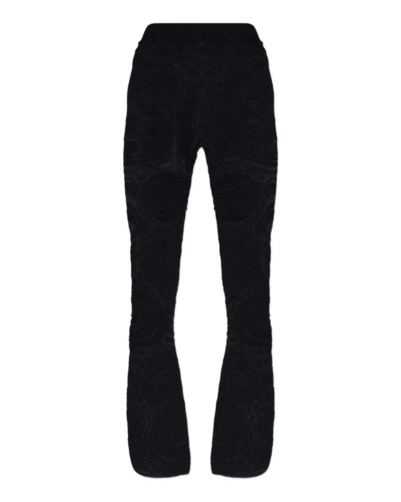 Etro Paisley-pattern flared trousers - Schwarz Schwarz
