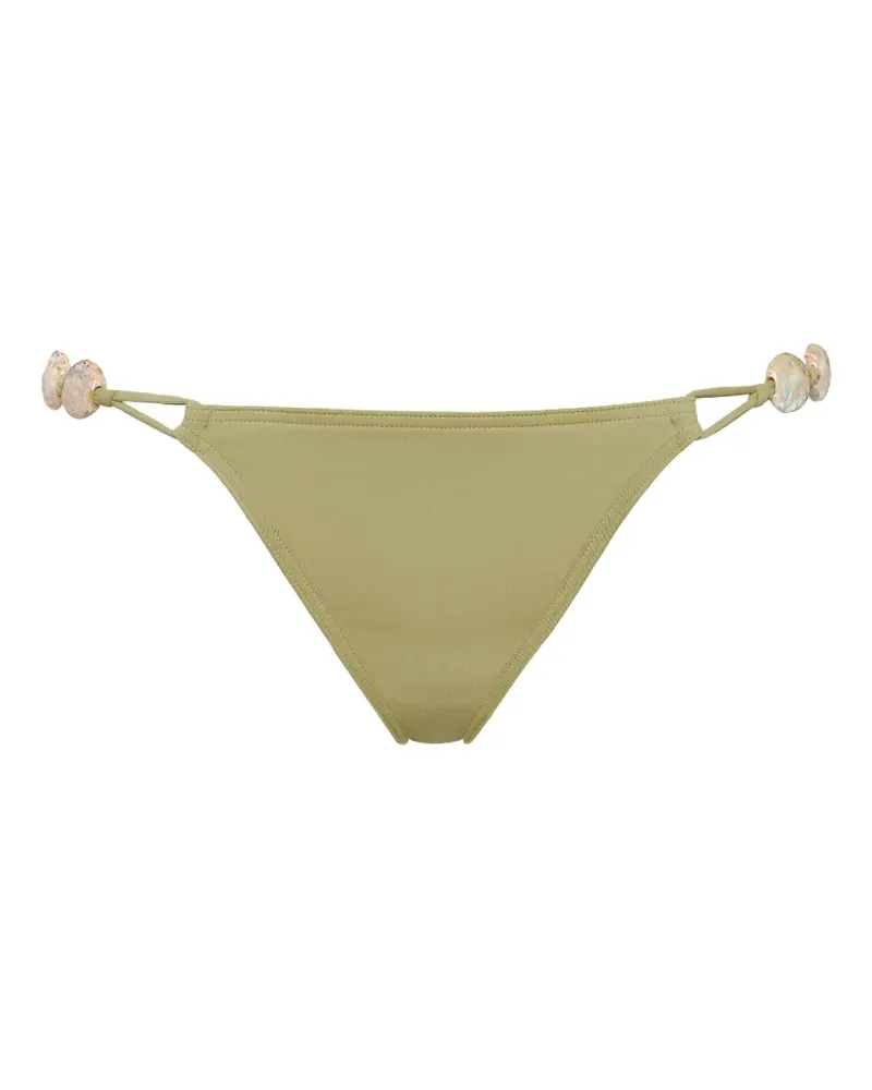 Eres Schmales Farah Bikinihöschen mit Perlen - Grün Grün