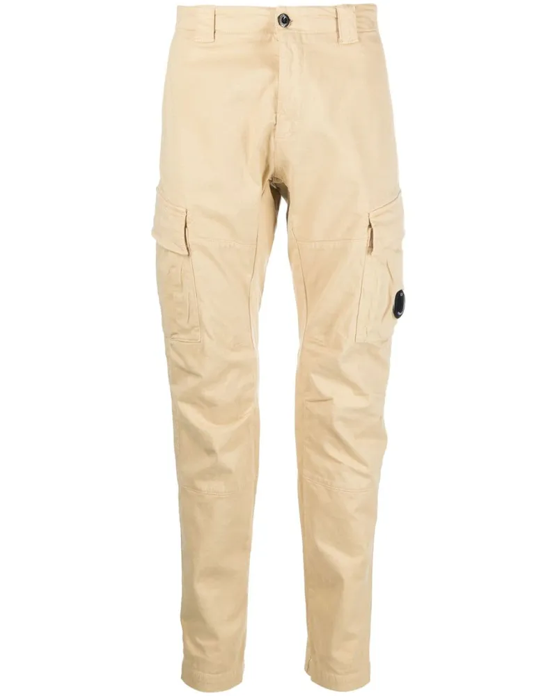 C.P. Company Tapered-Cargohose mit Linsen-Detail - Nude Nude