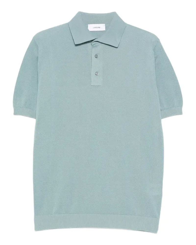 LARDINI Gestricktes Poloshirt - Blau Blau