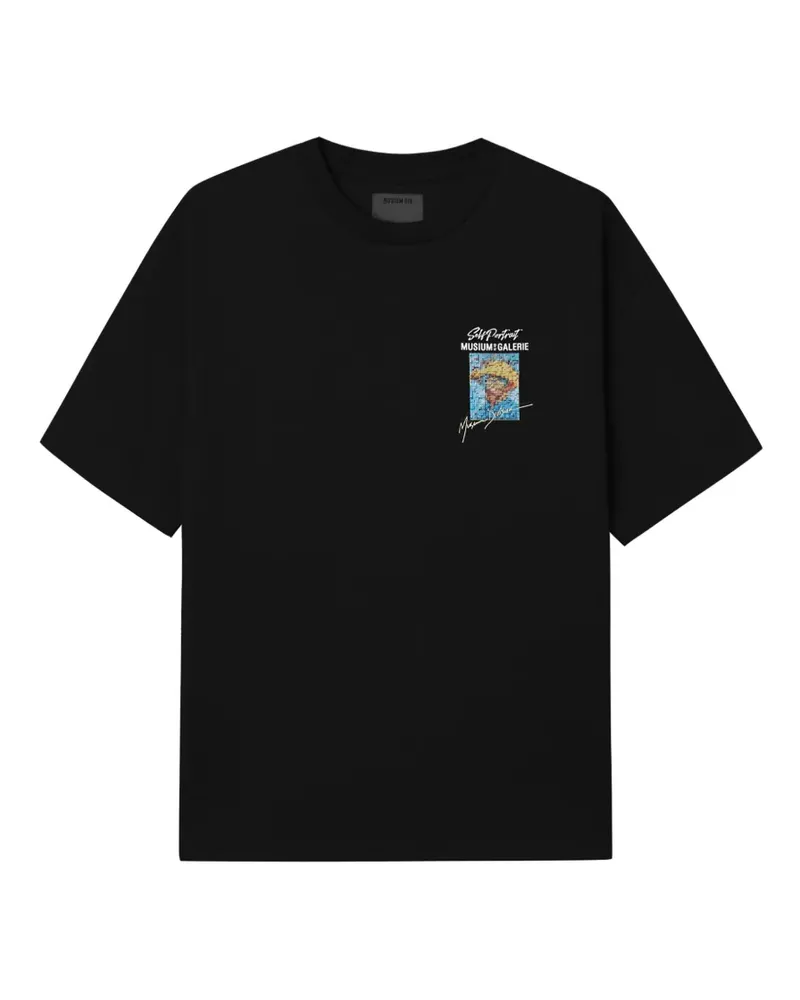 Musium Div. T-Shirt mit Print - Schwarz Schwarz