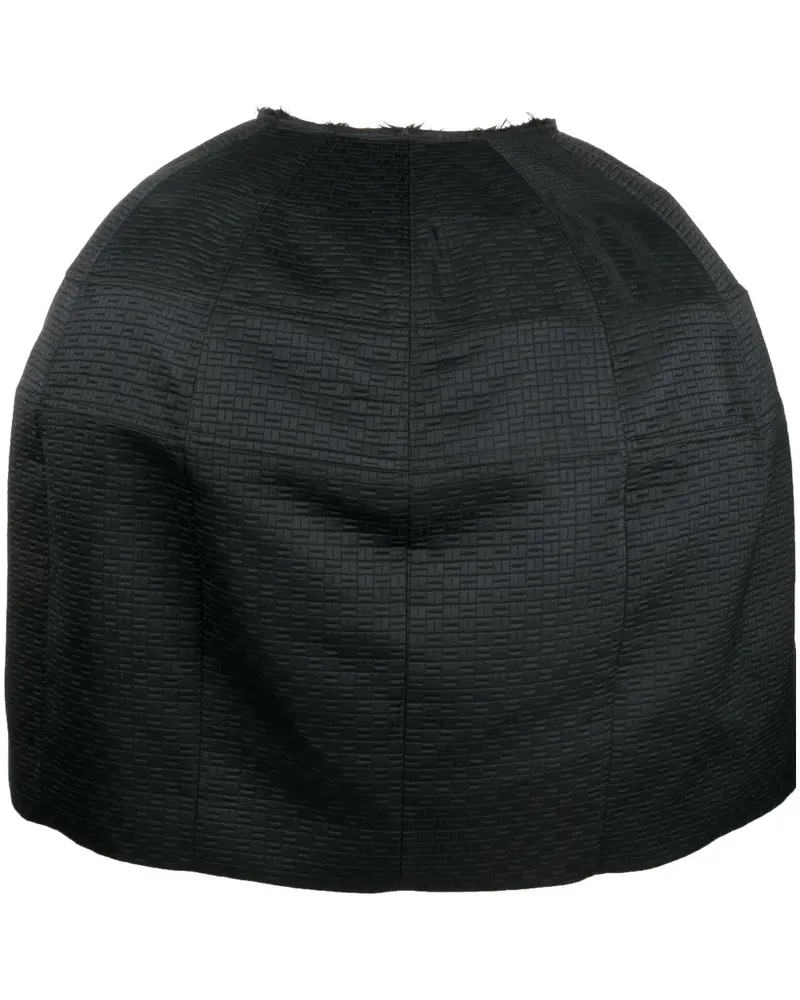 Comme des Garçons Midirock mit Jacquardmuster - Schwarz Schwarz