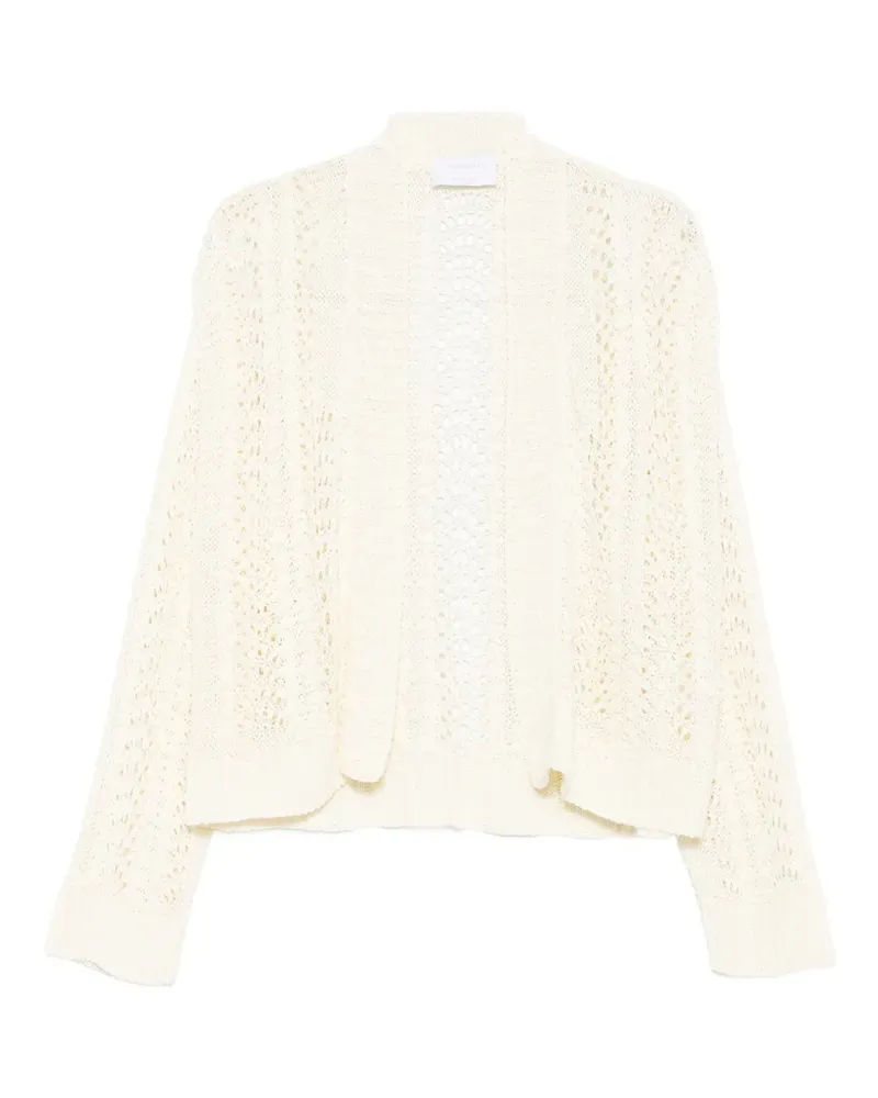 Daniele Fiesoli Offener Cardigan aus Spitzenstrick - Nude Nude
