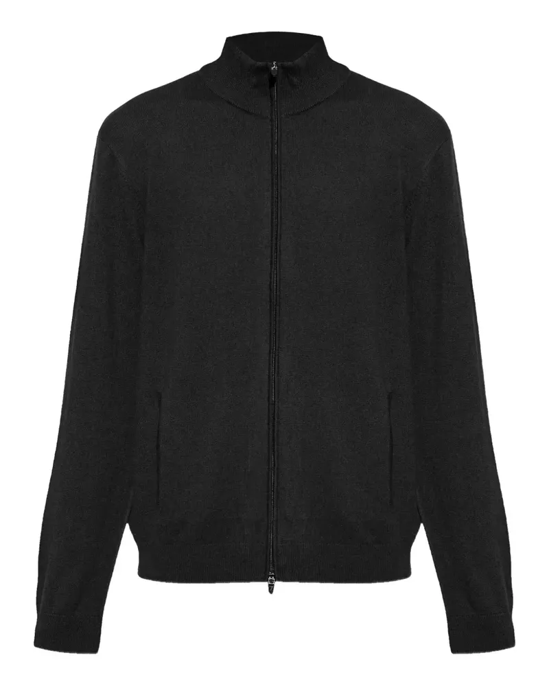 EA7 Pullover mit Reißverschluss - Schwarz Schwarz
